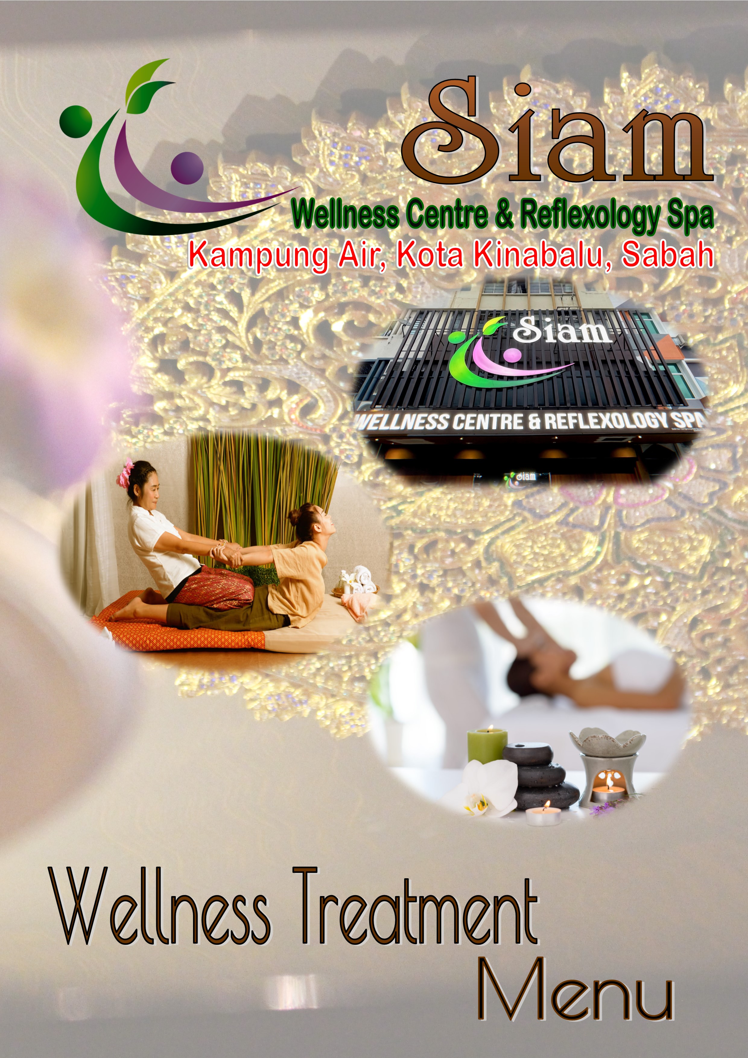 Click here to download the latest  menu of Siam Wellness Centre & Reflexology Spa at Kampung Air
